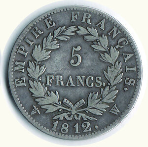 reverse: FRANCIA - Napoleone I Imperatore - 5 Francs 1812