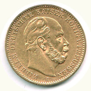 obverse: GERMANIA - Prussia Guglielmo I ( 1871-1888) - 20 Marchi 1872.