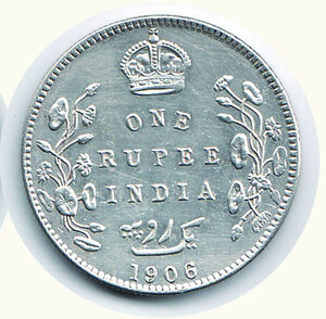 reverse: INDIA - Protettorato Britannico - Edoardo VII - Rupia 1903.