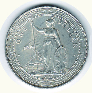 obverse: INGHILTERRA - Edoardo VII (1902-1910) - Dollaro 1908