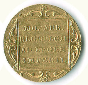reverse: PAESI BASSI - Guglielmo I (1815-1840) - Ducato 1818.