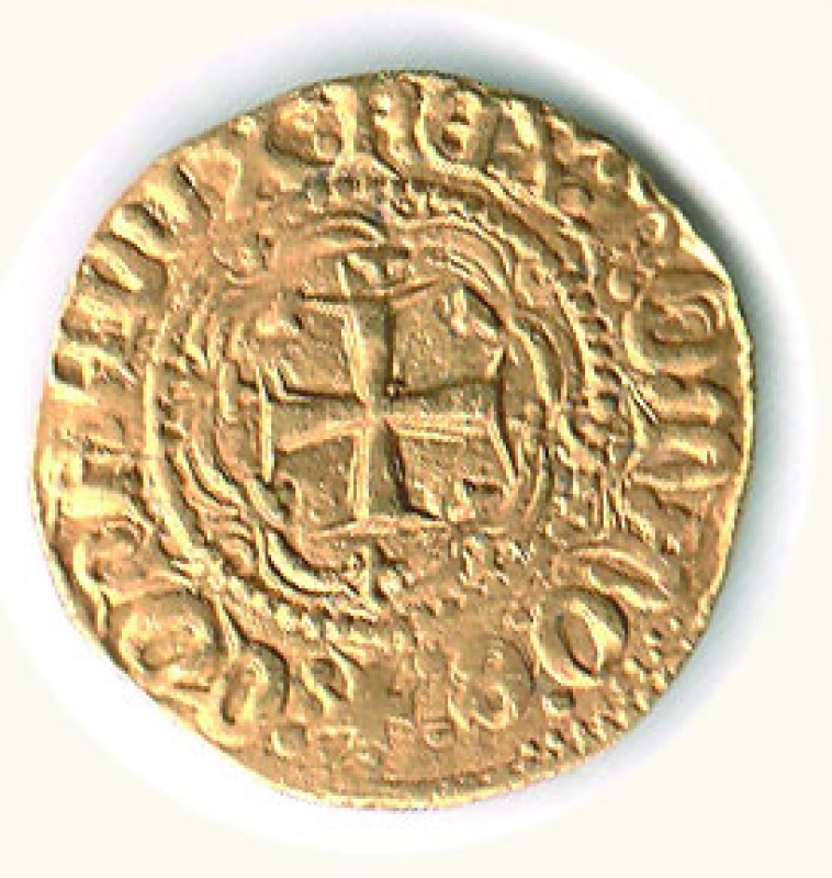 reverse: GENOVA - Battista di Campofregoso Doge XXX (1477-1483) - Ducato.