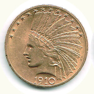 obverse: STATI UNITI - 10 Dollari 1910 - Indiano.