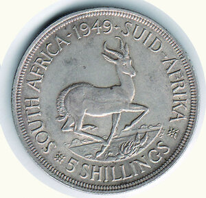 reverse: SUD AFRICA - Giorgio VI - 5 Scellini 1949