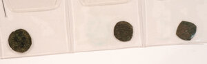 obverse: NAPOLI,MESSINA lotto di 3 monete - Napoli ferdinando I : Cavallo; Brindisi, Carlo I: denaro; Messina, Alfonso I denaro - da classificare