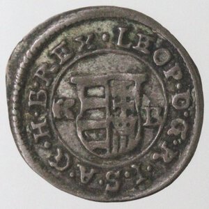 obverse: Ungheria. Leopoldo I. 1657-1705. Denaro 1679. Ag. 