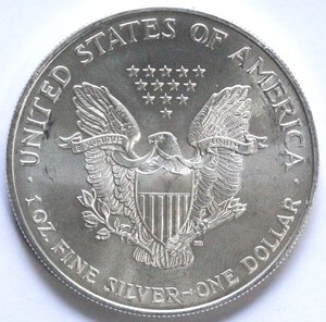 obverse: USA. Dollaro 1997. Oncia. Ag. 