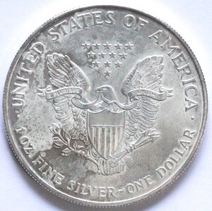 obverse: USA. Dollaro 1998. Oncia. Ag.