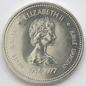 obverse: Canada. Dollaro 1977 Giubileo d argento. Ag 500. 