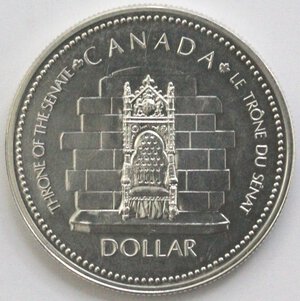reverse: Canada. Dollaro 1977 Giubileo d argento. Ag 500. 