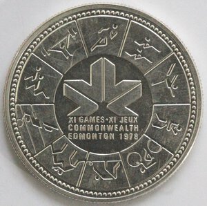 reverse: Canada. Dollaro 1978 Giochi del Commonwealth. Ag 500. 