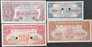 obverse: Banconote. Estere. Austria e Germania. F. A. Britanniche. Lotto di 9 banconote. 
