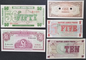 reverse: Banconote. Estere. Austria e Germania. F. A. Britanniche. Lotto di 9 banconote. 