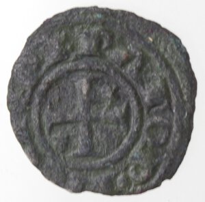 obverse: Brindisi. Enrico VI. 1194-1197. Mezzo Denaro. Mi. 