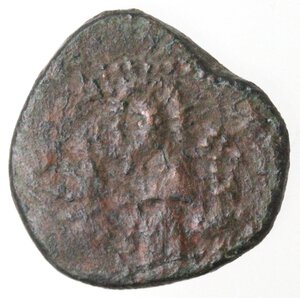 reverse: Messina. Ruggero II. 1105-1154. Doppio Follaro. Ae. 