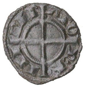 reverse: Messina o Brindisi. Federico II. 1197-1250. Denaro del 1239. MI. 