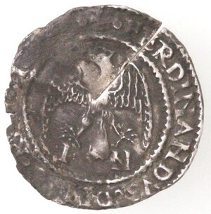 reverse: Messina. Ferdinando il Cattolico. 1479-1503. Mezzo Tarì. Ag. 