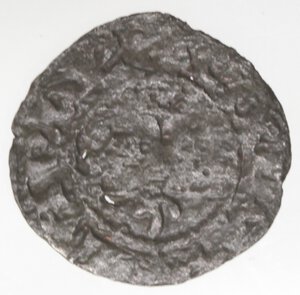 obverse: Napoli. Carlo II d Angiò. 1285-1309. Mezzo Denaro. Mi. 