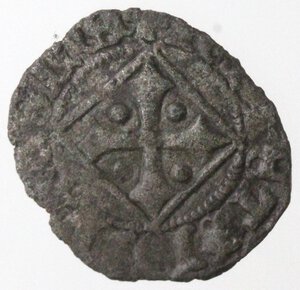 obverse: Napoli. Giovanna I d Angiò. 1343-1347. Denaro vedovile. MI. 