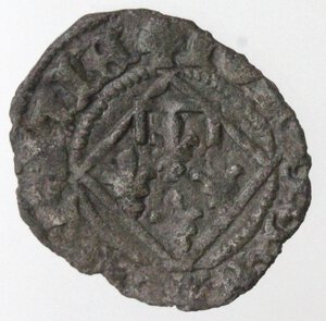 reverse: Napoli. Giovanna I d Angiò. 1343-1347. Denaro vedovile. MI. 