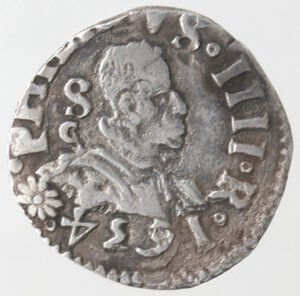 obverse: Napoli. Filippo IV. 1621-1665. Carlino 1634. Ag. 