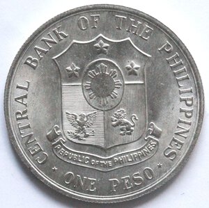 obverse: Filippine. Peso 1964. Ag. 