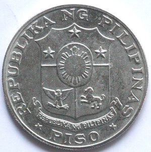 obverse: Filippine. Peso 1969. Ag. 