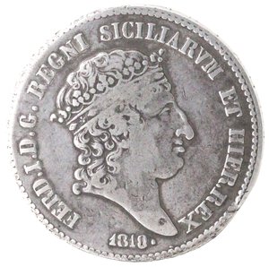 obverse: Napoli. Ferdinando I. 1816-1825. Mezza piastra 1818. Ag. 