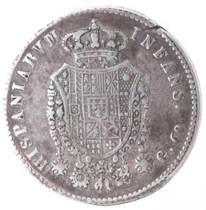 reverse: Napoli. Ferdinando I. 1816-1825. Mezza piastra 1818. Ag. 