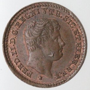 obverse: Napoli. Ferdinando II. 1830-1859. Mezzo Tornese 1833. Ae. 