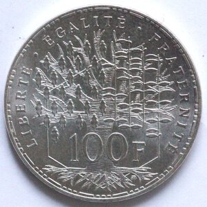 obverse: Francia. 100 Franchi 1982. Ag. 