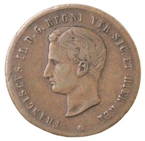 obverse: Napoli. Francesco II. 1859-1861. 2 Tornesi 1859. Ae. 
