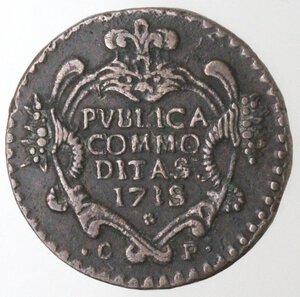 reverse: Palermo. Vittorio Amedeo II. 1713-1720. Grano 1715. Ae. 