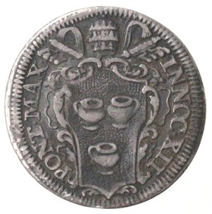 obverse: Roma. Innocenzo XII. 1691-1700. Grosso 1691. Ag. 