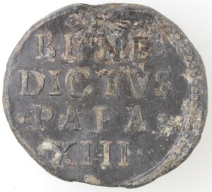 reverse: Roma. Benedetto XIII. 1724-1730. Bolla. Pb. 