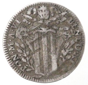 obverse: Roma. Benedetto XIV. 1740-1758. Grosso. Ag. 