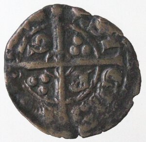 reverse: Sciacca. Federico IV il Semplice. 1355-1377. Denaro. Ae. 