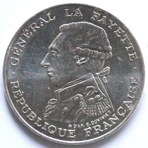 obverse: Francia. 100 Franchi 1987. Ag.