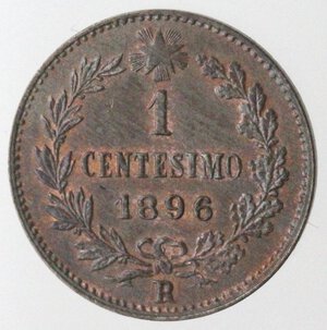 reverse: Umberto I. 1878-1900. Centesimo 1896. Ae. 