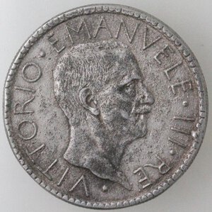 obverse: Vittorio Emanuele III. 1900-1943. 20 Lire Littore 1928. Falso d epoca. Metallo Bianco. 