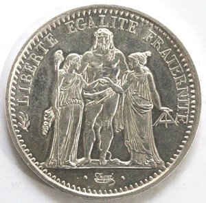 reverse: Francia. 10 Franchi 1968. Ag.