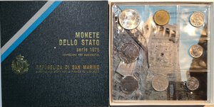 obverse: San Marino. Serie divisionale annuale 1976 Sicurezza Sociale. Con 500 lire in Ag. 