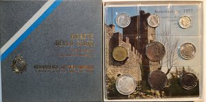 obverse: San Marino. Serie divisionale annuale 1977 Ecologia. Con 500 lire in Ag. 