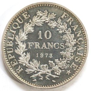 obverse: Francia. 10 Franchi 1973. Ag. 