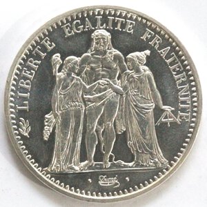 reverse: Francia. 10 Franchi 1973. Ag. 