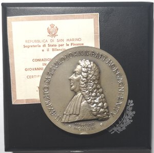 obverse: Medaglie. San Marino. Medaglia 1971. In Onore di Giovanni Battista Morgagni. Ag. 
