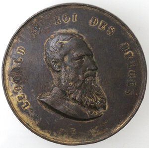 obverse: Medaglie. Belgio. Leopoldo II. 1865-1909. Medaglia 1906 per l Esposizione Internazionale di Anversa. Br dorato. 