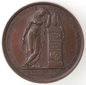 reverse: Medaglie. Francia. Carlo Ferdinando Duca di Berry. Medaglia 1820. Ae. Per la morte del Duca. 