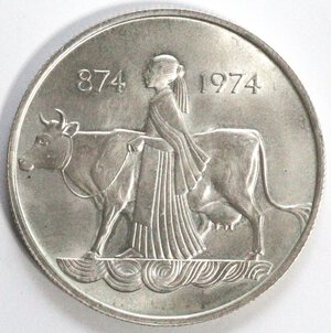 reverse: Islanda. 500 Kronur 1974. Ag. 