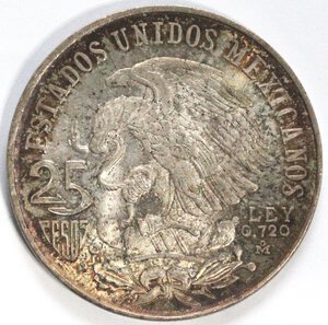 obverse: Messico. 25 Pesos 1968. Ag. 